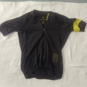 Rapha Black Jersey with Yellow Highlights